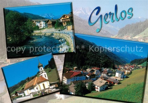 Gerlos teilansicht kirche - gerlos,