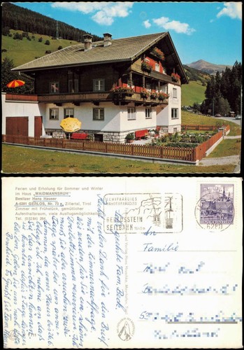 Ansichtskarte gerlos haus - ansichtskarte,