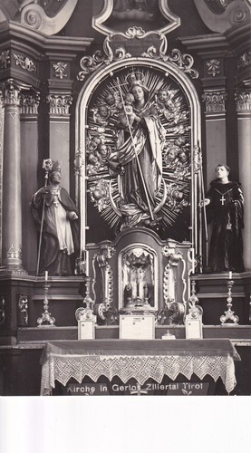 Postkarte gerlos kirche - -, /