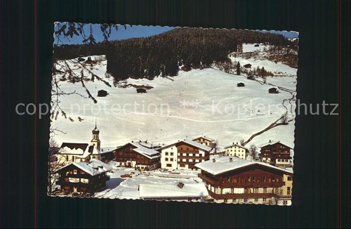 Gerlos ortsansicht mit kirche - gerlos,