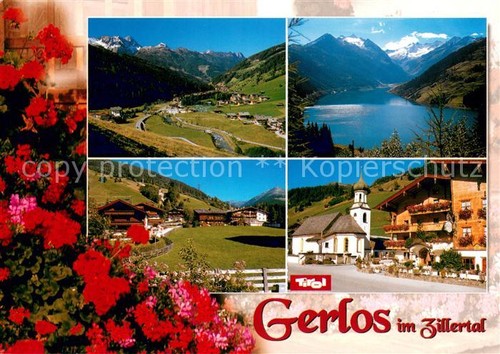 Gerlos panorama ortspartie - gerlos,